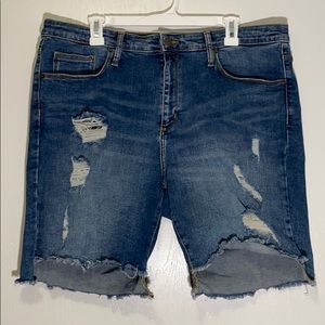 High Rise Bermuda Jeans by Universal Thread